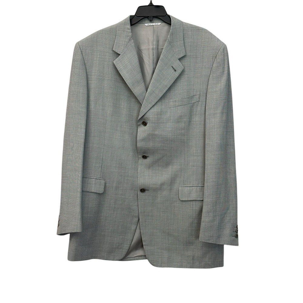 Canali Blazer Mens 58L (48L US) Grey Proposta 100% Wool Italian Sport‎ Coat L9-4
